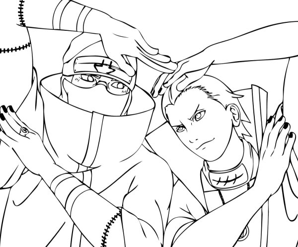 Раскраска Какузу в полный рост