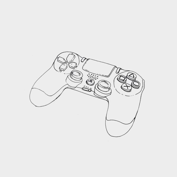 Джойстик ps5 раскраска