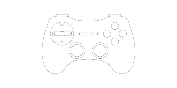 Нарисовать джойстик пошагово