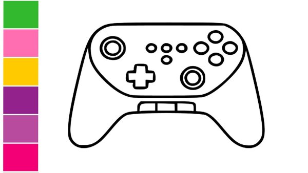 Раскраски джойстик Xbox 360