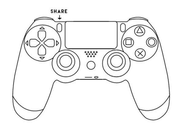 Джойстик ps5 раскраска