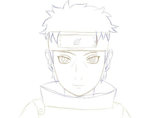 Скетч Наруто Шисуи