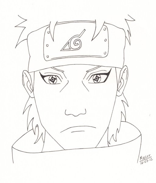 Аниме раскраски Наруто Шисуи