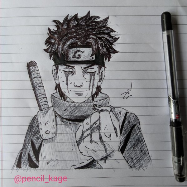 Итачи и Шисуи карандашом