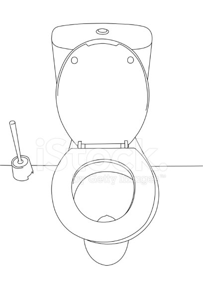 Эскиз унитаза