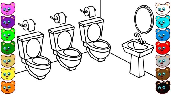 Унитаз для срисовки