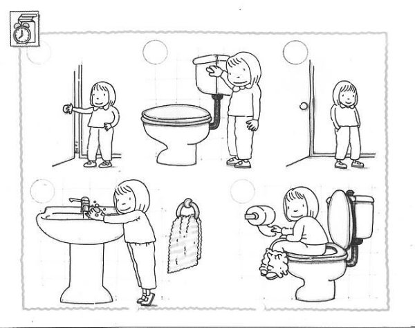 Мыть руки после туалета