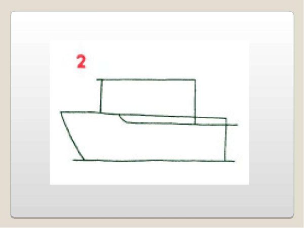 Схемы рисования военного корабля для дошкольников