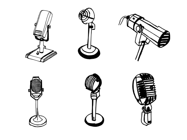 Микрофон раскраска
