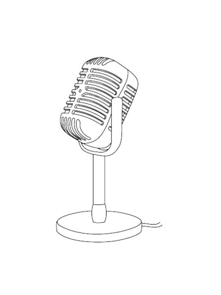 Микрофон раскраска