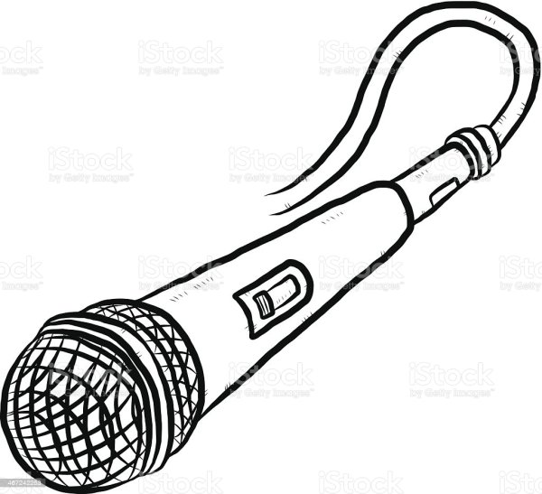 Рисунок магнитофон с микрофоном