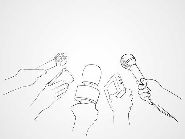 Микрофоном в руке скетч