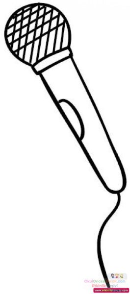 Микрофон нарисованный