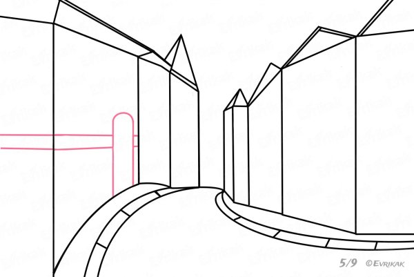 Нарисовать город поэтапно