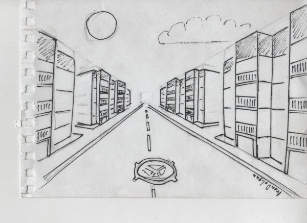 Перспектива пространства улица