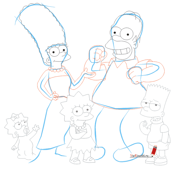 Уроки рисования Симпсонов