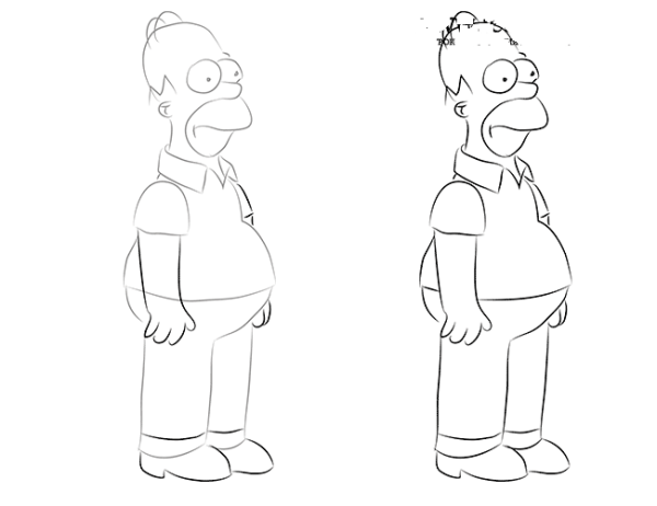 Симпсоны пошаговое рисование