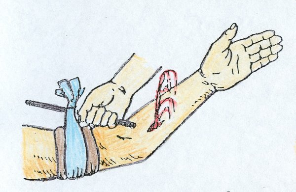 Рисунки карандашом с кровью