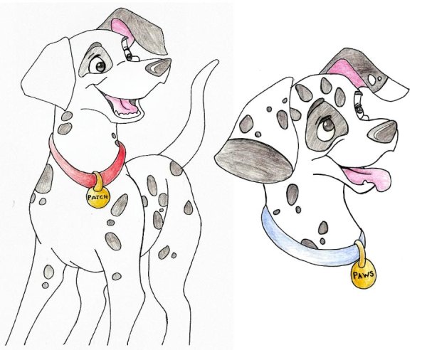 101 Далматинец рисунок для срисовки