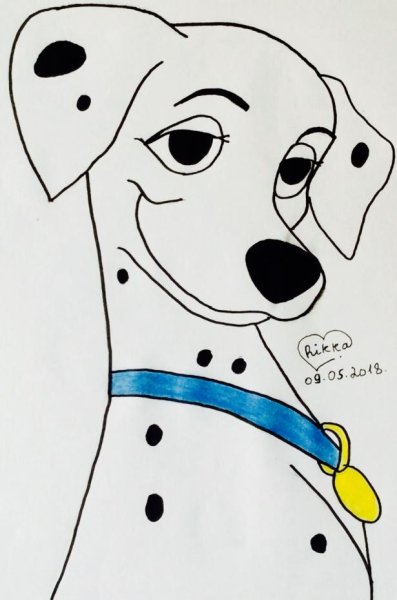 101 Далматинец для срисовки