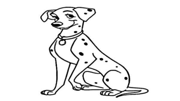 Поэтапное рисование далматинца