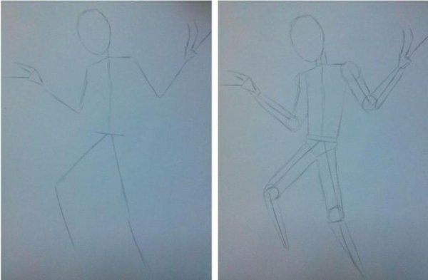 Нарисовать марионетку пошагово