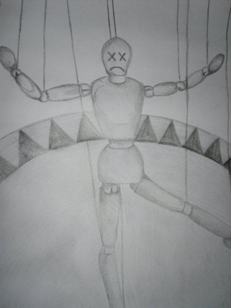 Марионетка рисунок