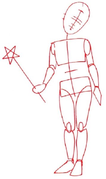 Марионетка для рисования человека