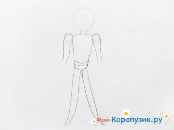 Марионетки рисовать поэтапно