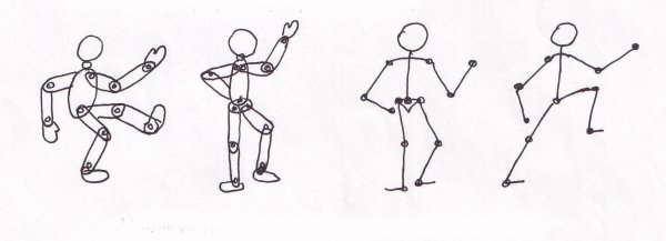 Рисование человека в движении