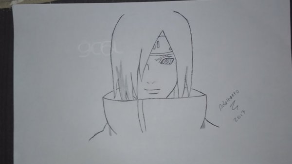 Срисовки аниме Наруто Нагато