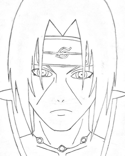 Акацуки Итачи для срисовки