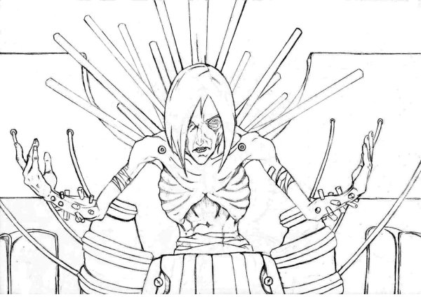 Раскраска Нагато из Наруто