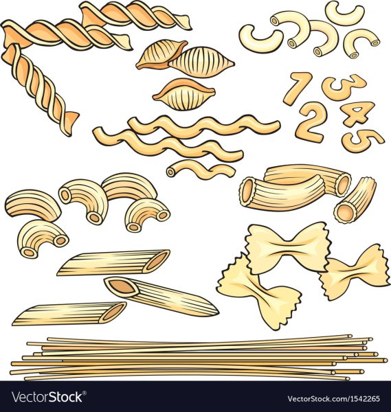 Макароны узоры