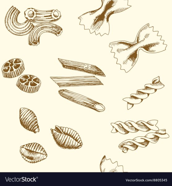 Макароны эскиз