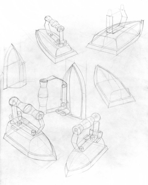 Линейно конструктивное построение утюга
