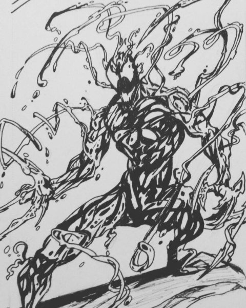 Пошаговое рисование Карнажа