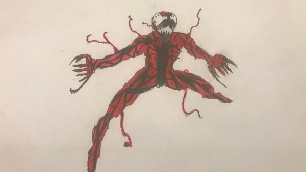 Рисунок паук-Карнаж