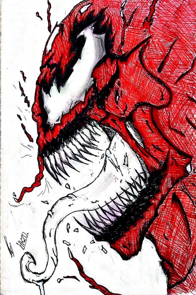 Карнаж Марвел рисунок