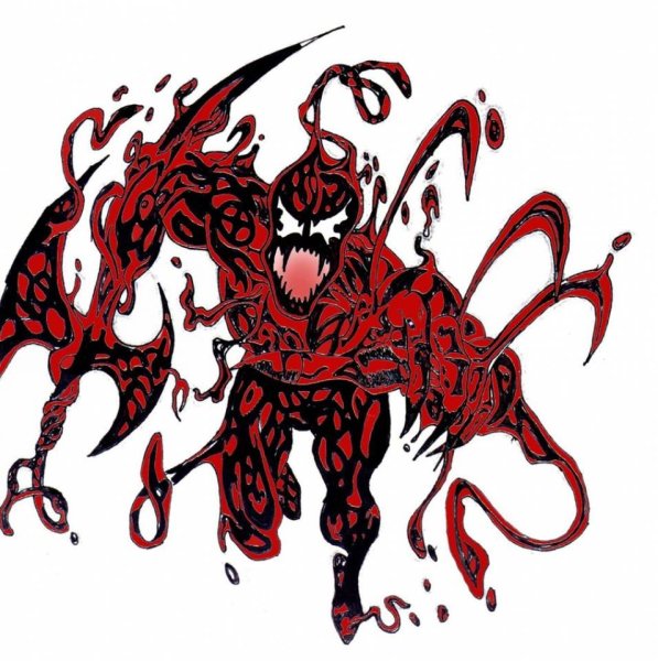 Веном срисовка легко