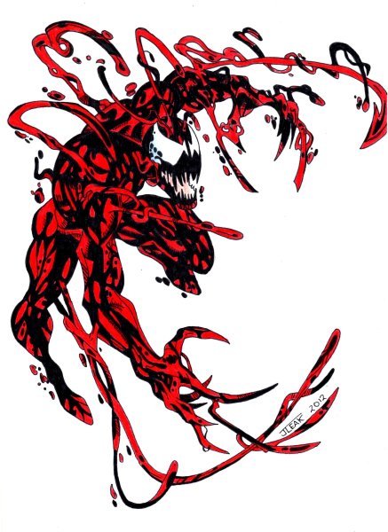 Веном раскраска