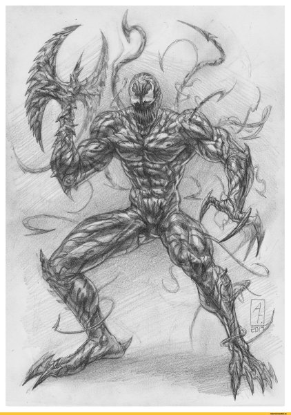 Карнаж карандашом