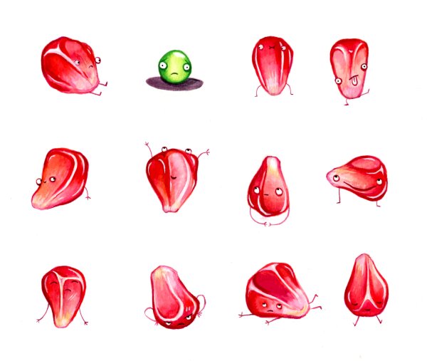 Рисунок гранат пошагово