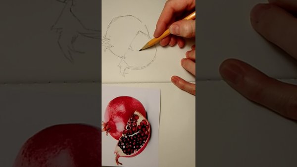 Гранат поэтапное рисование