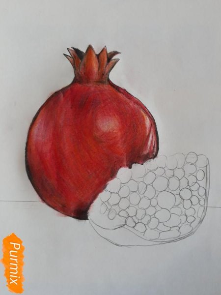 Гранат карандашом