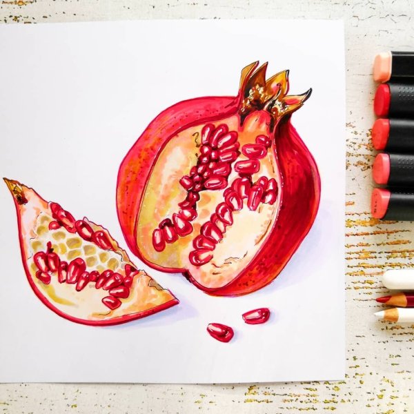 Гранат маркерами