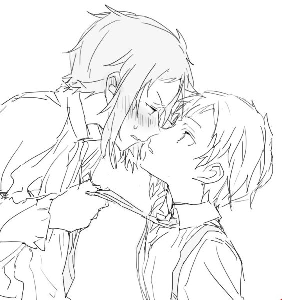 Ацуши и Акутагава чёрно белые