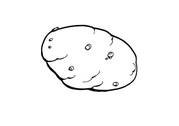 Картошка раскраска для детей