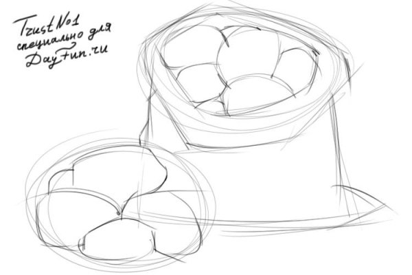 Мешок картошки раскраска