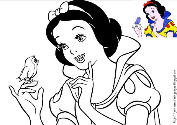 Белоснежка для рисования